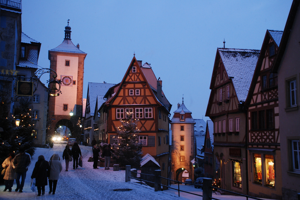 Rothenburg ob der Tauber talvella, Saksa. Kuva: Traveljunction.com, Flickr.com