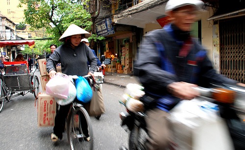 Katunäkymä, Hanoi, Vietnam.