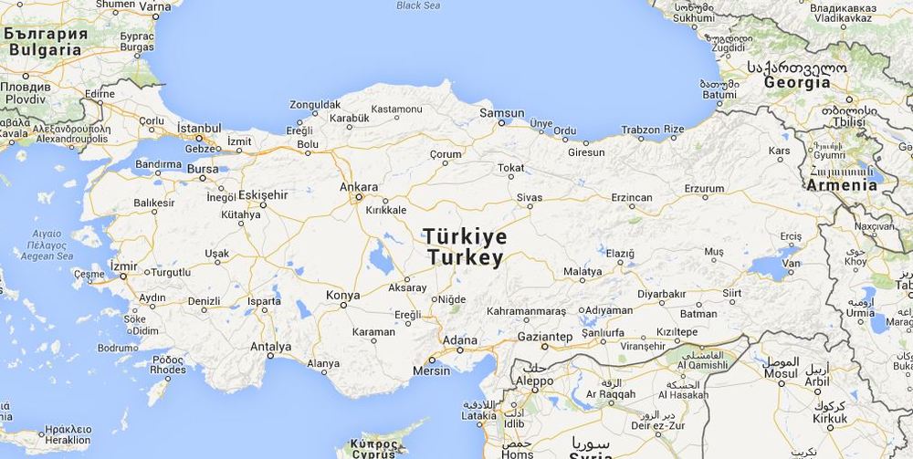 Turkin kartta.